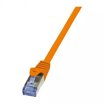 LogiLink CQ3068S Cat.6a S/FTP RJ45 Patch Cable, 3m, Orange, Snagless (LSZH)