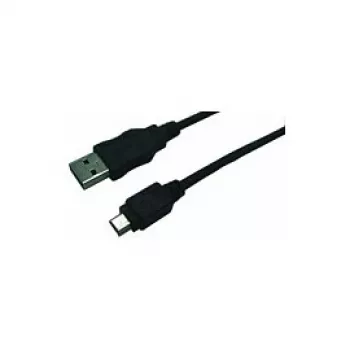 LogiLink CU0014 USB 2.0 pagarinājuma kabelis, USB-A male uz Mini-USB-B male, 1,8 m, melns