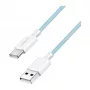 LogiLink CU0330 USB 2.0 Type-C kabelis, USB-A vīrietis uz USB-C vīrietis, 480 Mbps, 60W Power Delivery, neilona pinums, zils, 1 m