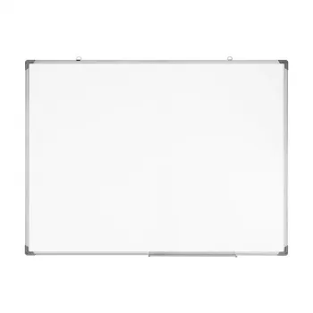 LOGILINK Dry Erase Whiteboard Wall-Mounted 120x90 cm Magnetic Steel Board with Aluminium Frame