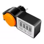 LogiLink enerģijas izmaksu mērītājs Outdoor, LCD displejs, melns/oranžs