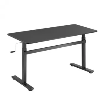 LogiLink EO0027 regulējama augstuma galds ar virsmu, 140 × 60 cm, melns