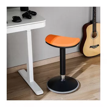 LOGILINK EO0071 Ergonomiskais augstuma regulējams līdzsvara krēsls, oranžs – 120 kg ietilpība, gāzes atspere