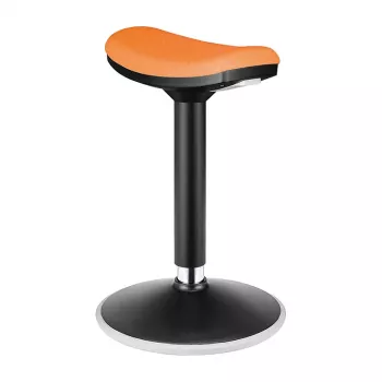 LOGILINK EO0071 Ergonomiskais augstuma regulējams līdzsvara krēsls, oranžs – 120 kg ietilpība, gāzes atspere
