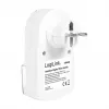 LOGILINK ET0008 āra digitālais taimeris - IP44, 10 ON/OFF programmas, 16A/3680W, Schuko (F tips), Melns/Pelēks