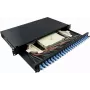 LogiLink F24LC2B 24 portu LC Duplex optiskās šķiedras patch panelis 1U 19 collu montāžai statīvā, melns