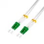 LogiLink FC0LC15 Fiber Optic Patch Cable OS2 LC/APC to LC/APC Simplex 1.5m White
