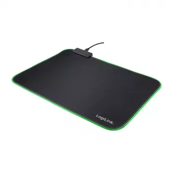 LOGILINK ID0183 Gaming Mouse Pad ar RGB LED, 350x260mm, 3mm Soft, Melns