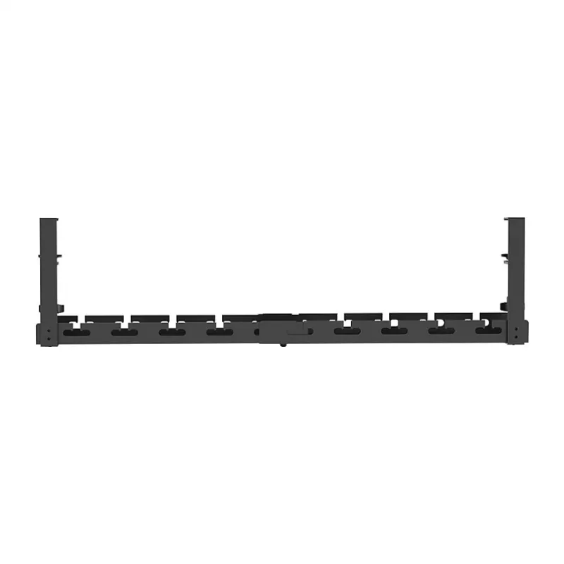 LOGILINK KAB0094 Zem Galda Kabeļu Tekne Organizators, Piespraužams, Izvelkams, Metāla, Melns