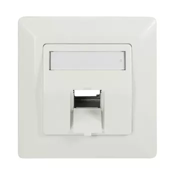 LogiLink Keystone Faceplate 45° 1 modulim, tīri balts