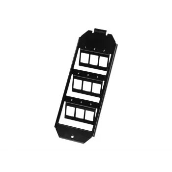 Logilink Keystone Floor Box Insert 3 x 3 moduļiem, melns