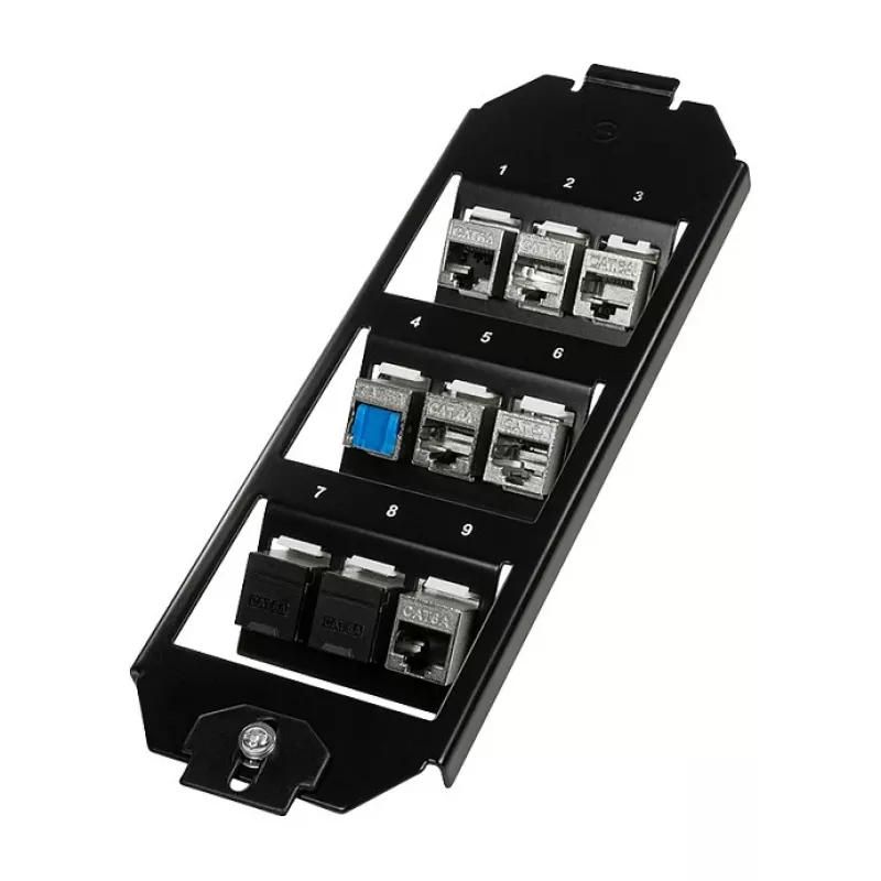 Logilink Keystone Floor Box Insert 3 x 3 moduļiem, melns