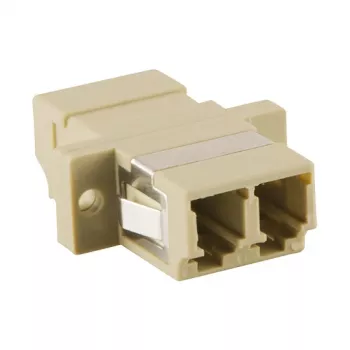 LogiLink LC Duplex Multimode Fiber Optic Adapter ar atloku, bēšā krāsā
