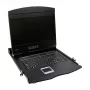 LOGILINK LC902GE KVM Console ar 19 collu LCD ekrānu, VGA, vācu tastatūras izkārtojumu