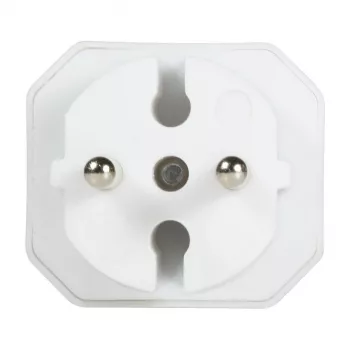 LogiLink LPS218 Euro spraudņu adapteris ar 2 ligzdām, balts