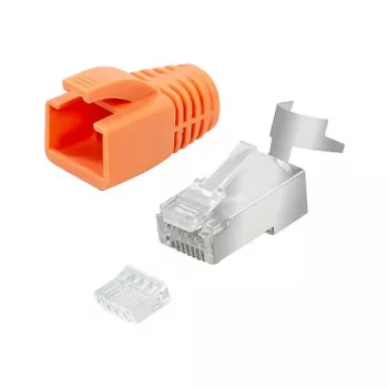 LogiLink Modular Plug RJ45 Cat.6A STP Pass Through, 10 gab.
