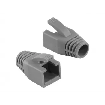 LogiLink MP0035 RJ45 stresa mazināšanas uzgaļi, pelēki, 50 gab. iepakojumā