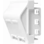 LogiLink NF0012 Iebūvējama sienas plāksne 2 Keystone moduļiem, 45 x 45 mm, franču sistēma, tīri balta