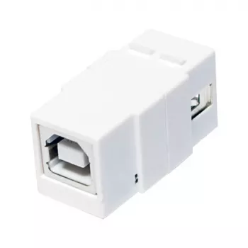 LogiLink NK0017 Keystone modulis USB 2.0 Type-A Female to Type-B Female, balts