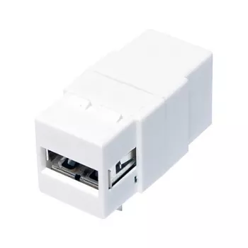 LogiLink NK0017 Keystone modulis USB 2.0 Type-A Female to Type-B Female, balts