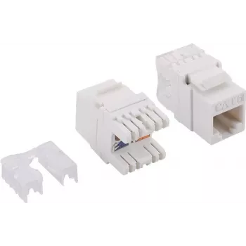LogiLink NK4005 Cat.6 UTP RJ45 Keystone Jack, balts