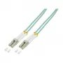 LogiLink OM3 LC/LC Duplex Multimode šķiedru savienojuma kabelis 20m Aqua
