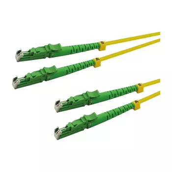 LogiLink OS2 vienmoda dupleksais optiskais ielāpu kabelis LSH/APC uz LSH/APC 1m dzeltens LSZH