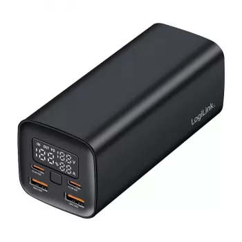 Logilink PA0350 Mobile Power Bank, 20 000 mAh, 65W PD & QC 3.0, Melns