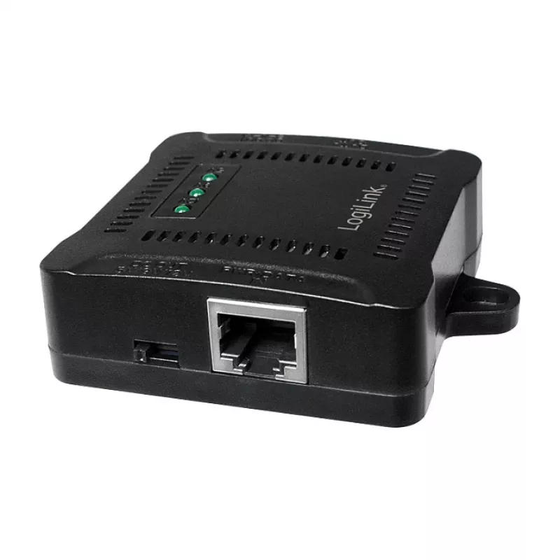 LogiLink POE005 PoE sadalītājs, 1 portas Gigabit, maks. 24 W, IEEE 802.3af/at, melns