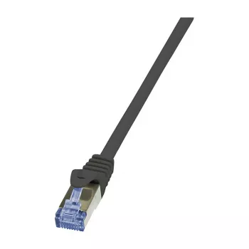 LogiLink PrimeLine Cat.7 ielāpu kabelis RJ-45 (M) - 0,25 m melns