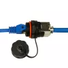 LogiLink Professional Cat.6A STP Keystone Jack RJ45, IP68 industriāls āra, bez instrumentiem, cinka die-cast, melns