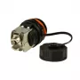 LogiLink Professional Cat.6A STP Keystone Jack RJ45, IP68 industriāls āra, bez instrumentiem, cinka die-cast, melns