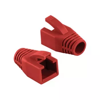 LogiLink Professional Modular RJ45 spraudņa aizsarguzmava 8 mm Sarkana – 50 gab.