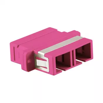 LogiLink SC Duplex OM4 Multimode Fiber Optic Adapter ar atloku, violets