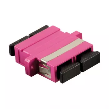 LogiLink SC Duplex OM4 Multimode Fiber Optic Adapter ar atloku, violets