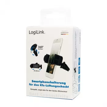 LogiLink Smartphone gaisa ventilācijas turētājs automašīnai, mazais