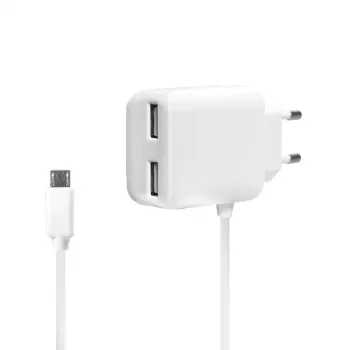 LogiLink Universal Wall USB Charger - Barošanas bloks - 2.1 A - 2 USB izejas