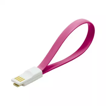 LogiLink USB 2.0 magnētiskais lādēšanas un datu kabelis - USB-A uz Micro USB-B - 1m - Rozā