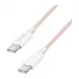 LogiLink USB 2.0 Type-C to Type-C kabelis, 1m, 60W Power Delivery, neilona pinums, rozā
