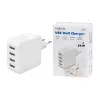 Logilink PA0336W USB-A lādētājs, 24 W, 4 porti, 4x USB-A, balts