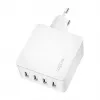 Logilink PA0336W USB-A lādētājs, 24 W, 4 porti, 4x USB-A, balts