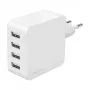 Logilink PA0336W USB-A lādētājs, 24 W, 4 porti, 4x USB-A, balts