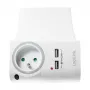 LogiLink USB-A sienas lādētājs 10.5W 2 porti ar uzlādes turētāju, balts