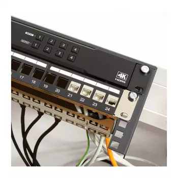 Logilink WB0011 19 inch 1U plaukts zem galda vai pie sienas, melns