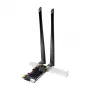 LogiLink WL0248 PCI-Express Wi-Fi 6E AX5400 Tri-Band karte ar Bluetooth 5.2, 2.4/5/6 GHz, 2x noņemamas 5 dBi antenas, Intel AX210, WPA3, Windows 10/11 un Linux