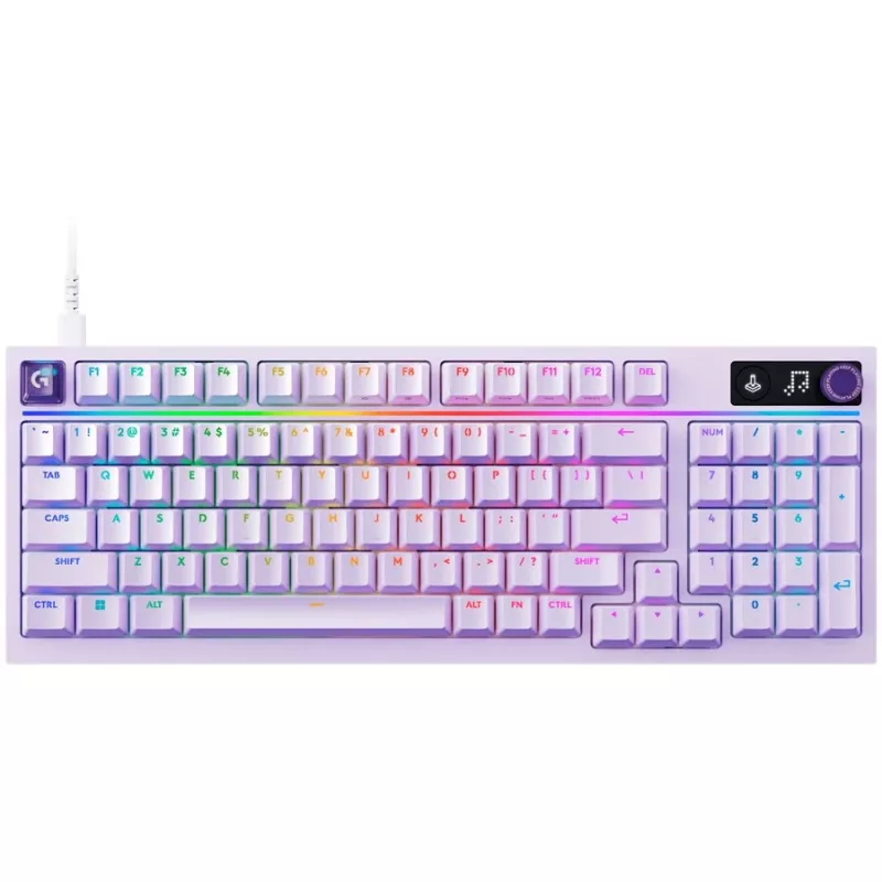 Logitech G316 X 98 vadu spēļu tastatūra - Lilac - US International - taktilie slēdži