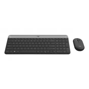 Logitech MK470 Slim Combo - grafīta bezvadu klaviatūra un pele