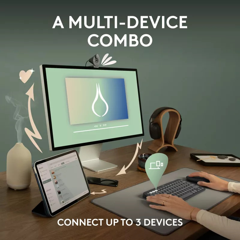 Logitech Pebble 2 Combo - tastatūras un peles komplekts