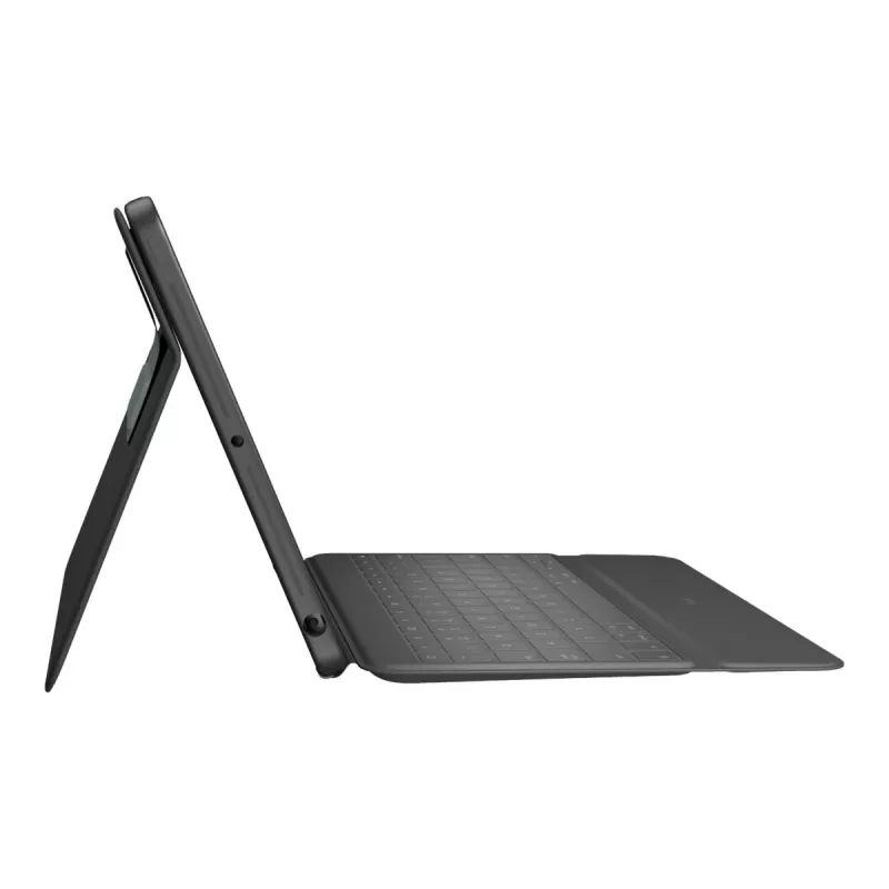 Logitech Rugged Folio Keyboard un Folio Maciņš ar Apple Smart Connector - AZERTY Franču Izkārtojums - Grafīts - Apple 10.9-collu iPad (10. paaudzei)