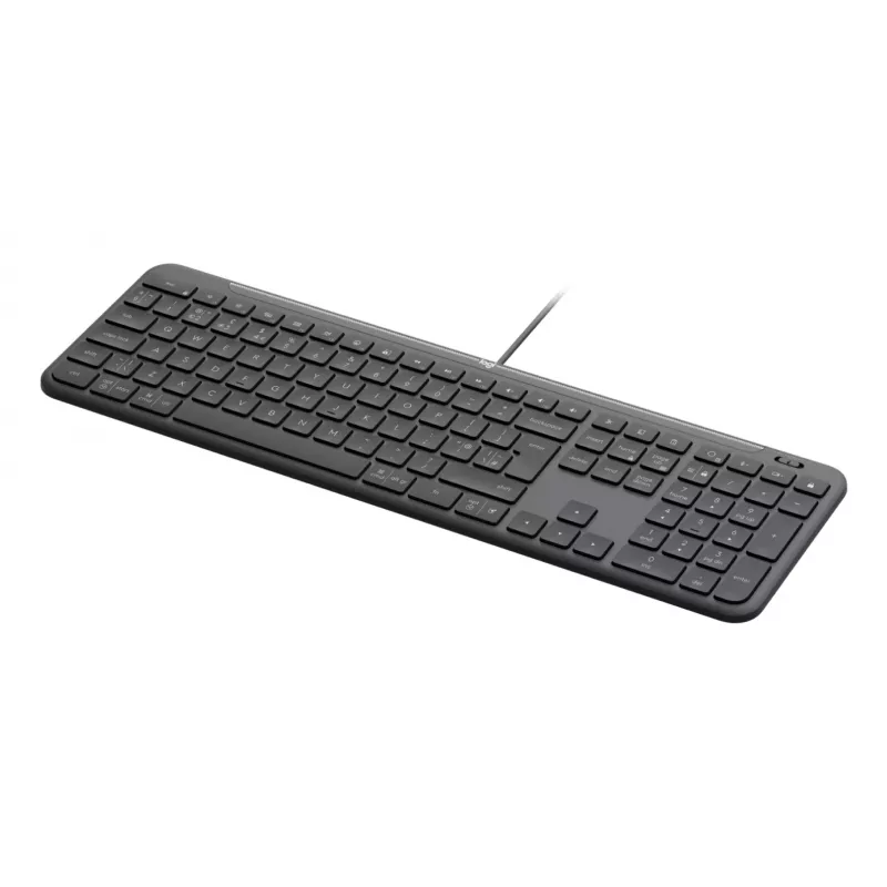 Logitech Signature Slim Wired K620 for Business tastatūra, QWERTY izkārtojums, Graphite